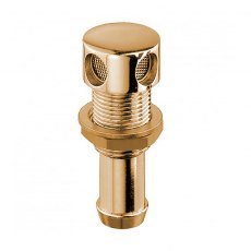 Guidi Polished Brass Straight Gas Tank Vent - 20 mm