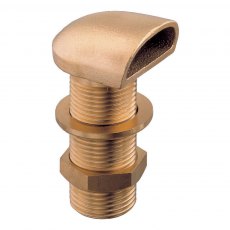 Guidi Polished Brass Shell Scupper Vent in Space in Series - 1/2 in