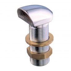 Guidi Chrome-Plated Brass Shell Scupper Vent in Space in Series - 1/2 in