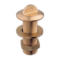 Guidi Brass Thru-Bilge Outlet with Plug - 1/2 in x 40 mm