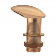 Guidi Brass Shell Scupper Vent in Arrow in Series 1/2 in