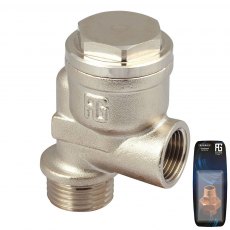 Guidi Nickel Plated Brass Siphon Break Valve 1/2 in