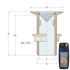 Guidi Brass Thull Spirl1In1/4