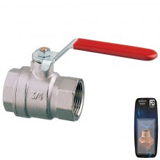 Guidi Nickel Plated Brass Lever Ball Valve F-F - 3/8 in