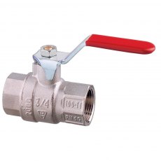 Guidi Nickel Plated Brass Lever Ball Valve F-F - 1/4 in