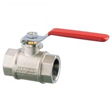 Guidi Nickel Plated Brass Lever Operated Ball Valve F-F - 1/2 in