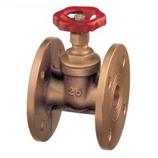 Guidi Bronze Gate Valve with PN06 Drilled Flange - DN15