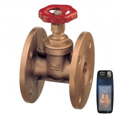 Guidi Bronze Gate Valve with PN06 Drilled Flange - DN15