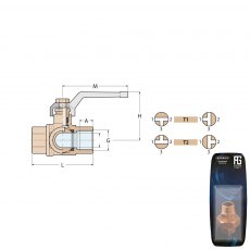 Guidi 3W Valv FFlow 1/4In