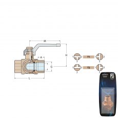 Guidi 3W Valv Tflow 1/4In