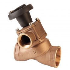 Guidi Bronze Double Intake in Non Stick in Valve F-F-F with Position Indicator 2 in 1/2