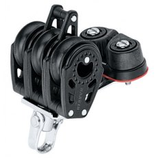 Harken BLK-29MM CARBO TRPL W/CAM,BKT