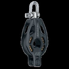 Harken 45mm Single Black Magic Swivel Block w/Becket