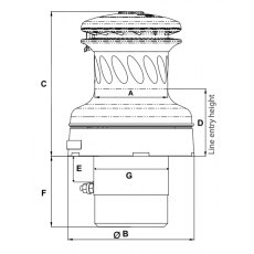 Harken 90 1-Speed Electric (Vertical) 24V Aluminium Unipower Radial Winch (1-Speed Manual)900UPWA24- Harken 90 1-Speed Electric (Vertical) 24V Aluminium Unipower Radial Winch (1-Speed Manual)900UPWA24-
