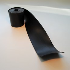 PVC Rubbing Strake Flat 7cm Wide Black Metre