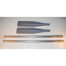 Alu Oars 160cm with Removable Blade Grey (Pair)