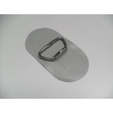 PVC Bow Grab Handle S/S on Patch Lt Grey