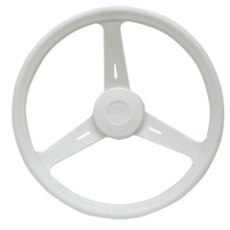 Steering Wheel, ''Classic'' 350mm, White, Black