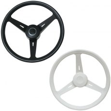 Steering Wheel, ''Classic'' 350mm, White, Black