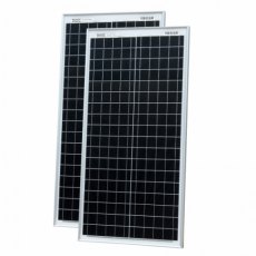 Photonic Universe 80W (40W+40W) dual battery solar charging kit with 10A charge controller and cable Photonic Universe 80W (40W+40W) dual battery solar charging kit with 10A charge controller and cable