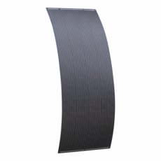 Photonic Universe 270W black semi-flexible fibreglass solar panel with round rear junction box and 3 Photonic Universe 270W black semi-flexible fibreglass solar panel with round rear junction box and 3