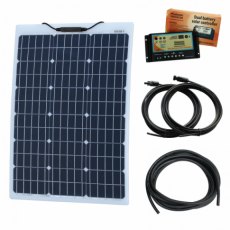Photonic Universe 60W 12V reinforced semi-flexible dual battery solar charging kit Photonic Universe 60W 12V reinforced semi-flexible dual battery solar charging kit