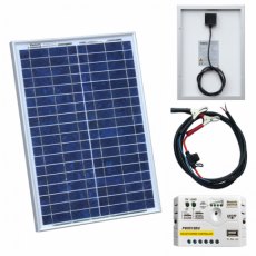 Photonic Universe 20W 12V solar charging kit with 5A solar controller and battery cable with crocodi Photonic Universe 20W 12V solar charging kit with 5A solar controller and battery cable with crocodi