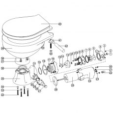 Nuova Rade Repair Kit For The Electric LT Toilets 11874 & 11876, 12V Nuova Rade Repair Kit For The Electric LT Toilets 11874 & 11876, 12V