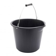 3 Gallon Black Plastic Bucket With Pourer 3 Gallon Black Plastic Bucket With Pourer