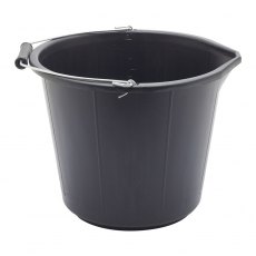 3 Gallon Black Plastic Bucket With Pourer 3 Gallon Black Plastic Bucket With Pourer
