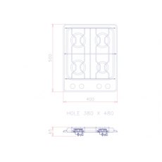 Techimpex Seafarer 4 Built In Gas Hob 4 Burner Techimpex Seafarer 4 Built In Gas Hob 4 Burner