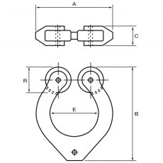 Aluminium Reefing Boom Claw Aluminium Reefing Boom Claw