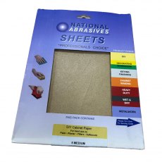 National Abrasives Cabinet Sand Paper Sheets 5 Pack Medium National Abrasives Cabinet Sand Paper Sheets 5 Pack Medium