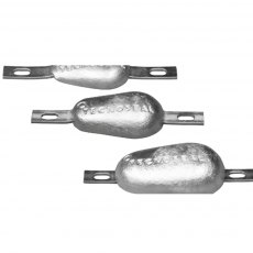 Tecnoseal Pear Shape Bolt on anodes with strap