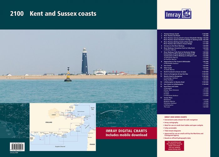 Imray Imray 2100 Kent and Sussex Coasts Chart Pack