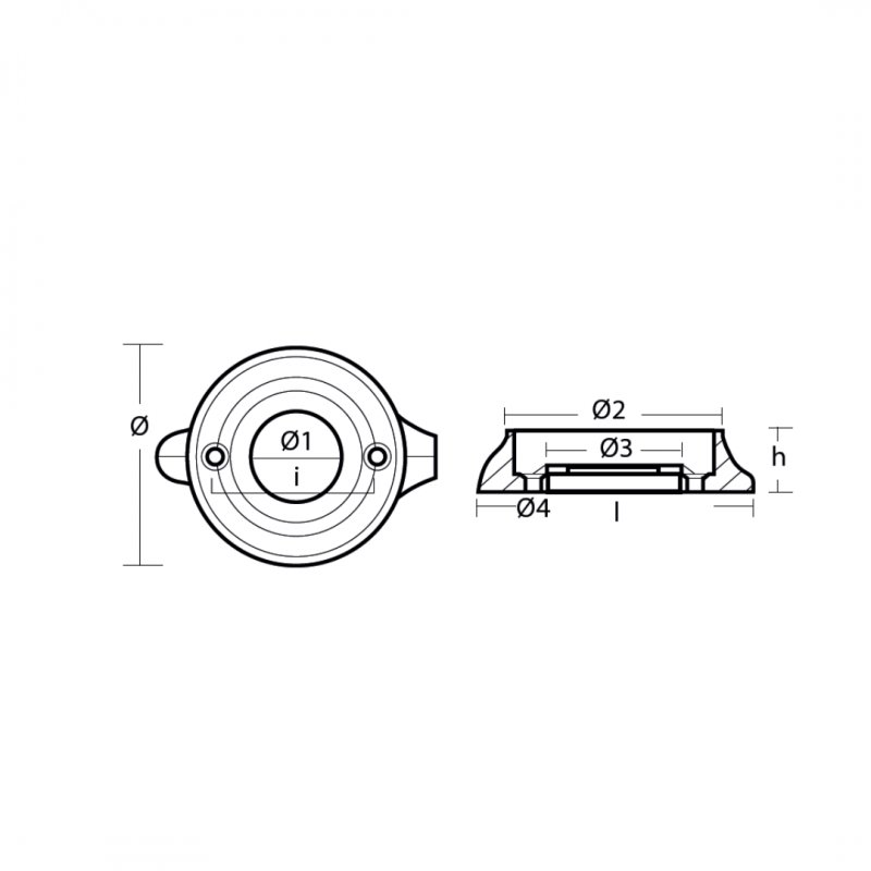 Tecnoseal Technoseal Volvo Penta 120 Saildrive Zinc Collar Anode