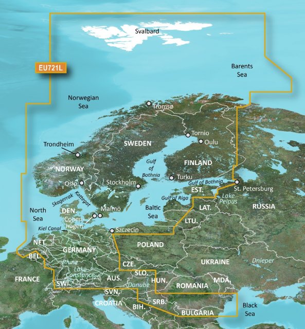 Garmin Garmin Blue Chart G3 Vision Large Area - VEU721L Northern Europe