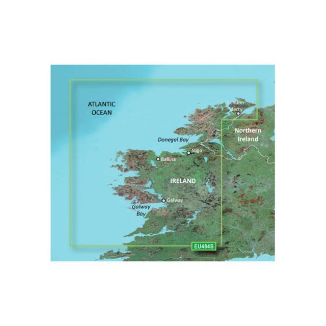 Garmin Garmin BlueChart G3 Vision Small Area - VEU484S - Ireland North - West