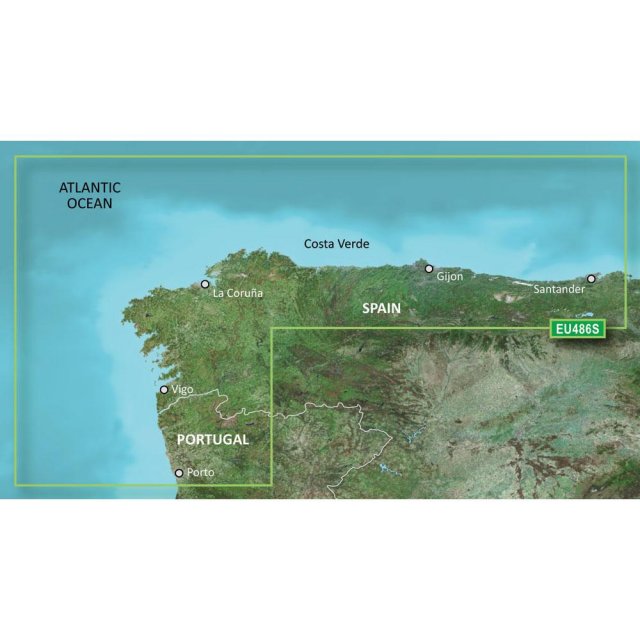 Garmin Garmin BlueChart G3 Vision Small Area - VEU486S - Galicia & Asturias