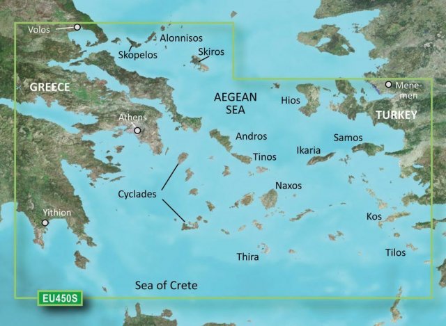 Garmin Garmin BlueChart G3 Vision Small  Area - VEU450S - Athens & Cyclades