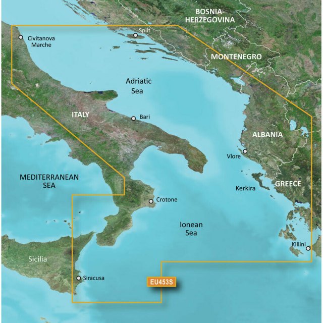 Garmin Garmin BlueChart G3 Vision - VEU453S: Adriatic Sea, South Coast