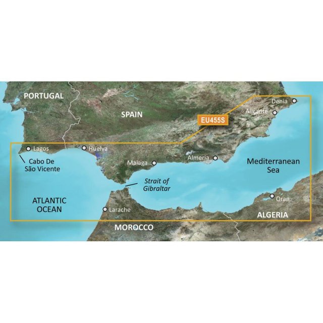 Garmin Garmin BlueChart G3 Vision - VEU455S: Alicante - Cabo de Sao Vicente