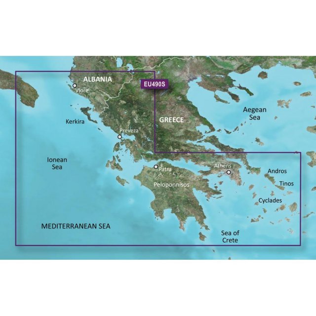 Garmin Garmin BlueChart G3 Vision - VEU490S: Greece West Coast & Athens