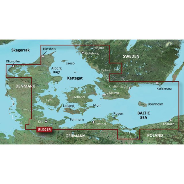 Garmin Garmin BlueChart G3 Vision - VEU021R: Denmark East & Sweden Southeast