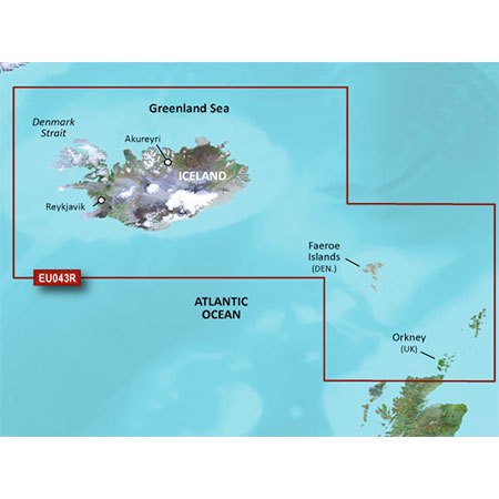 Garmin Garmin BlueChart G3 Vision Regular Area - VEU043R Iceland to Orkney