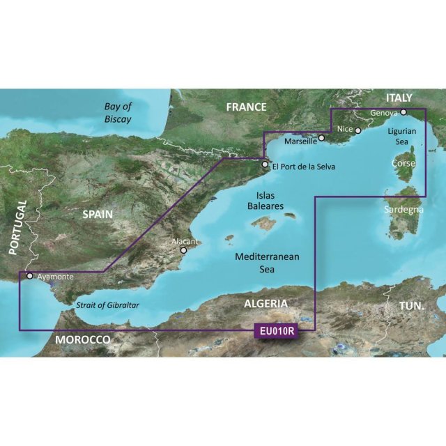 Garmin Garmin BlueChart G3 Vision - VEU010R: Spain, Mediterranean Coast