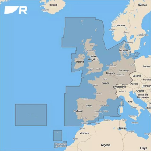 Raymarine Raymarine LightHouse Chart (preloaded with Western Europe charts) on 32 Gb micro SD card