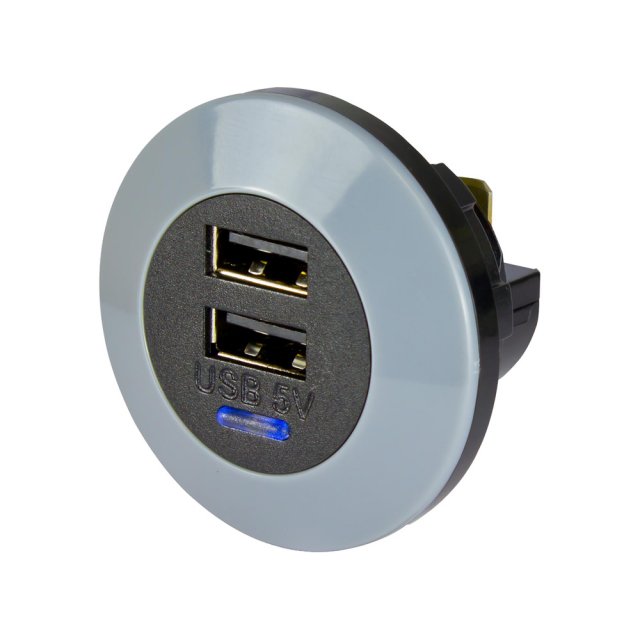 alfatronix Alfatronix Powerverter Double USB Power Outlet - Front Fit - 2 x 1.5A