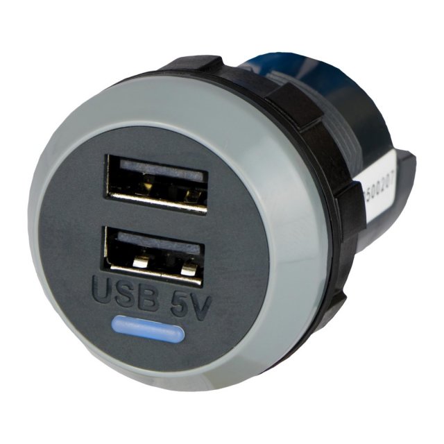 alfatronix Alfatronix IP65 Powerverter Double USB Outlet - Rear Fit - 2 x 1.5A