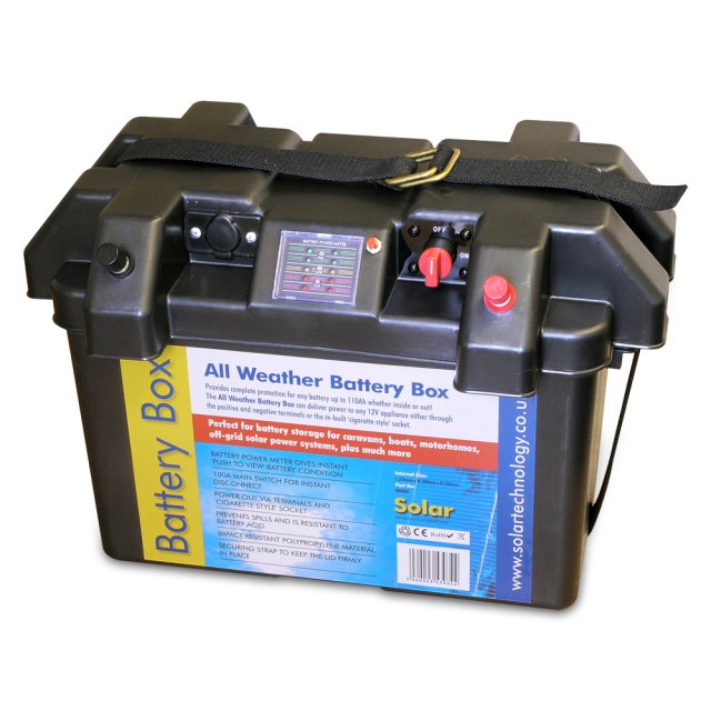 Solar Technology Solar Technology Deluxe All Weather Battery Box